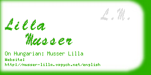 lilla musser business card